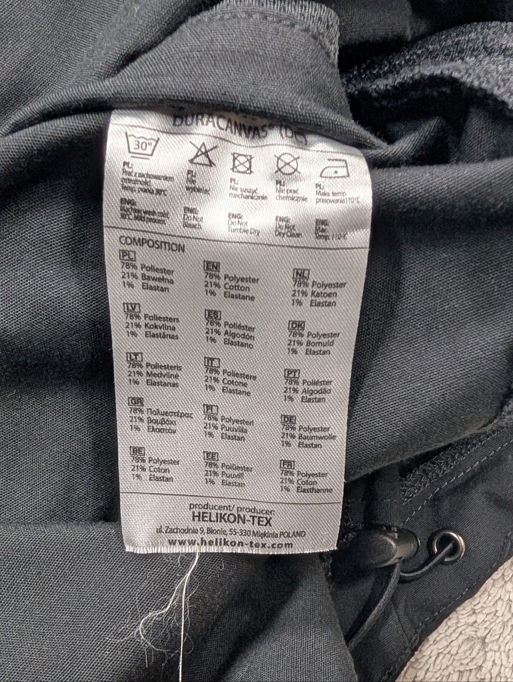 Helikon Tex Jacket Mens S Black Pilgrim Anorak Tactical Hooded Outdoor Utility - Picture 7 of 8